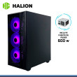 CASE HALION TORNADO 06 ARGB CON FUENTE 600W VIDRIO TEMPLADO USB 3.0/USB 2.0