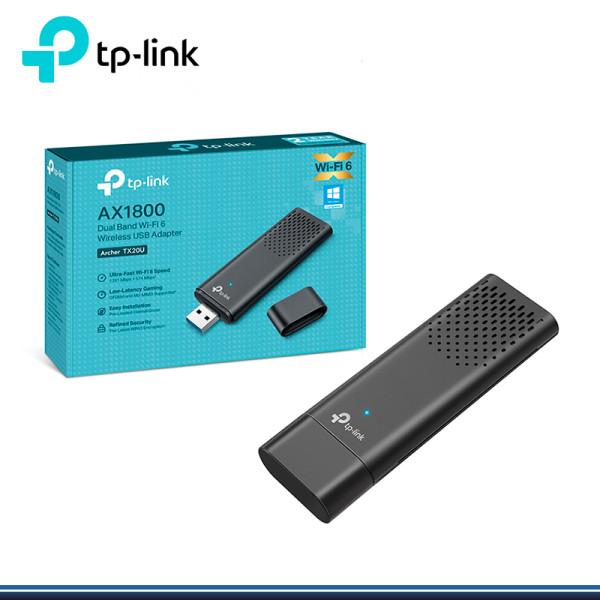 ADAPTADOR USB TP-LINK ARCHER TX20U DUAL BAND WI-FI 6 WIRELESS AX1800