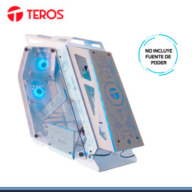 CASE TEROS TE1311 WHITE ARGB SIN FUENTE VIDRIO TEMPLADO USB 3.0/USB 2.0