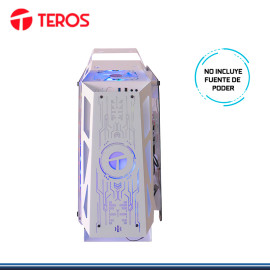 CASE TEROS TE1311 WHITE ARGB SIN FUENTE VIDRIO TEMPLADO USB 3.0/USB 2.0