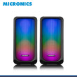 PARLANTE MICRONICS LUXOR MIC S305 RGB FLAMING SOUND 2.0