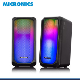 PARLANTE MICRONICS LUXOR MIC S305 RGB FLAMING SOUND 2.0