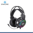 AUDIFONO ENKORE FALCON 5.1 EKHG 1002U RAINBOW BLACK CON MICROFONO CONEXIÓN USB