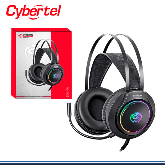 AUDIFONO CYBERTEL CHAMPION 5.1 CYB HG518 RAINBOW BLACK CON MICROFONO CONEXIÓN USB