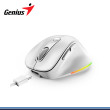 MOUSE GENIUS ERGO 9000S PRO RGB PEARL WHITE WIRELESS BLUETOOTH RECARGABLE (PN:31030039400)