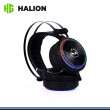 AUDIFONO HALION HA-H940 BLACK RGB CON MICROFONO CONEXIÓN USB