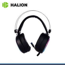 AUDIFONO HALION HA-H940 BLACK RGB CON MICROFONO CONEXIÓN USB