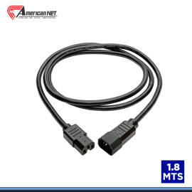 CABLE PODER CAPUCHON AMERICAN NET DE 1.80 METROS DE 3*16 BLACK