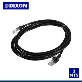 PATCH CORD DIXON CAT.6 LSZH 3MTS NEGRO (PN:URT46F4U 03M4B0)