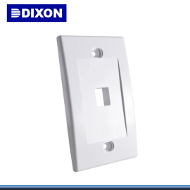 PLACA DE PARED DIXON VERTICAL DE 1 PUERTO BLANCO (PN:JE317A-V1WH)