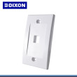 PLACA DE PARED DIXON VERTICAL DE 1 PUERTO BLANCO (PN:JE317A-V1WH)