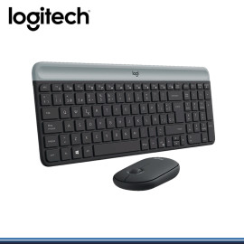 KIT LOGITECH MK470 SLIM BLACK WIRELESS TECLADO + MOUSE (PN:920-09266)