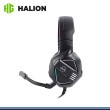 AUDIFONO HALION SWAT HA-H429 BLACK RGB CON MICROFONO CONEXIÓN USB