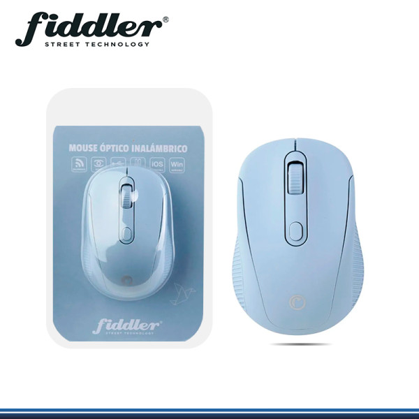 MOUSE FIDDLER 223G GRIS WIRELESS (PN:FD-223G)