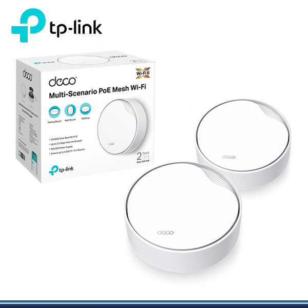 DECO X50-POE TP-LINK SISTEMA WI-FI 6 MESH AX3000 DUAL BAND (2 PACK)