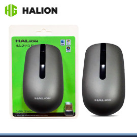 MOUSE HALION SLIM HA-2113 GRIS WIRELESS