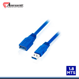 CABLE DE EXTENSION AMERICAN NET USB 3.0 TAMAÑO 1.80 MTS (PN:GP-00 3.0)