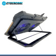 CYBERCOOL HA-F8 RGB BLACK PLASTICO METAL COOLER PARA NOTEBOOK