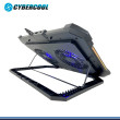 CYBERCOOL HA-F8 RGB BLACK PLASTICO METAL COOLER PARA NOTEBOOK