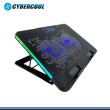 CYBERCOOL HA-K8 RGB BLACK PLASTICO METAL COOLER PARA NOTEBOOK