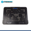 COOLER CYBERCOOL HA-9R RGB BLACK PLASTICO METAL COOLER PARA NOTEBOOK