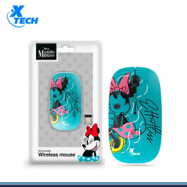 MOUSE XTECH EDICION MINNIE MOUSE AGUA MARINA CONEXION WIRELESS (PN:XTM-D340MM)