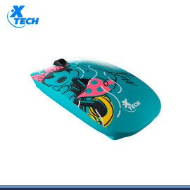 MOUSE XTECH EDICION MINNIE MOUSE AGUA MARINA CONEXION WIRELESS (PN:XTM-D340MM)