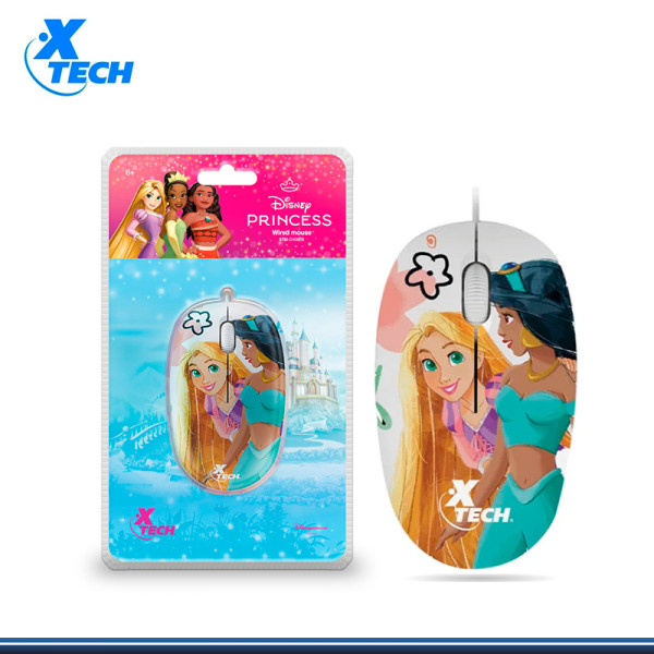 MOUSE XTECH EDICION DISNEY PRINCESA CONEXION USB (PN:XTM-D406PS)