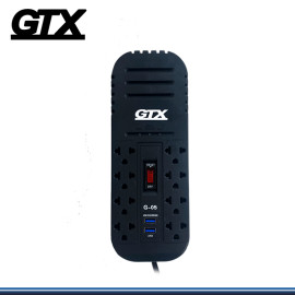 ESTABILIZADOR GTX G-05 1200VA/600W DE 8 TOMAS + 2 PUERTOS USB