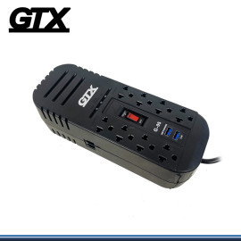 ESTABILIZADOR GTX G-05 1200VA/600W DE 8 TOMAS + 2 PUERTOS USB