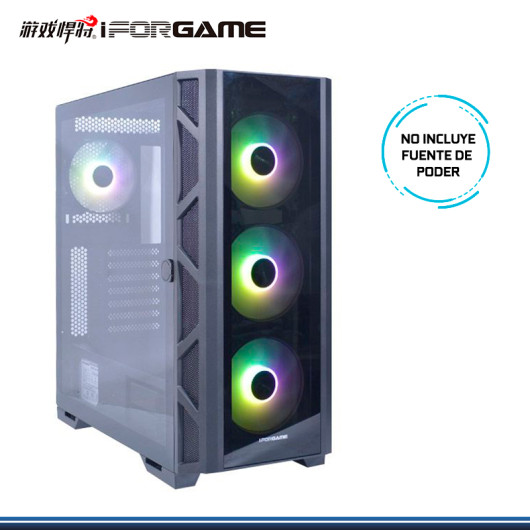 CASE IFORGAME X2 ARGB SIN FUENTE VIDRIO TEMPLADO USB 3.0/USB 2.0