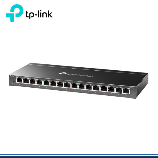 SWITCH TP-LINK DS116GE OMADA SMART 16 PUERTOS GIGABIT 10/100/1000MBPS METALICO