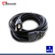 CABLE PODER AMERICAN NET DE 5 METROS DE 3x14AWG NEGRO