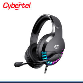 AUDIFONO CYBERTEL STRIKER CYB 501U RAINBOW LED CON MICROFONO CONEXIÓN USB