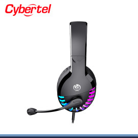 AUDIFONO CYBERTEL STRIKER CYB 501U RAINBOW LED CON MICROFONO CONEXIÓN USB