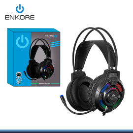 AUDIFONO ENKORE ACTIVE 5.1 EKHG 1004U RAINBOW LED CON MICROFONO CONEXIÓN USB