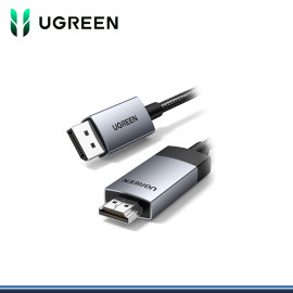 CABLE UGREEN DISPLAYPORT 1.2 A HDMI 2.0 4K A 60HZ DE 3 METROS (PN:25491)