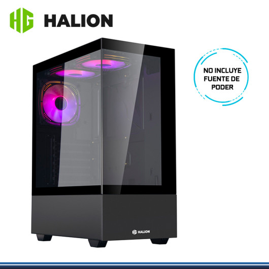 CASE HALION MARK 355 ARGB SIN FUENTE VIDRIO TEMPLADO USB 2.0/USB 3.0