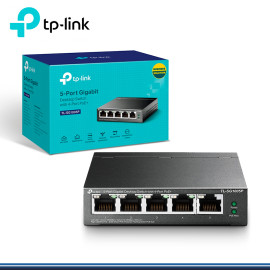 SWITCH TP-LINK TL-SG1005P 5 PUERTOS GIGABIT CON POE+ DE 4 PUERTOS 10/100/1000Mbps