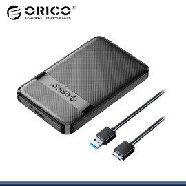 ORICO-2577U3-V1 ENCLOSURE PARA HDD/SSD SATA FORMATO 2.5" USB 3.0 (PN:2577U3-V1-BK-EP-HW)