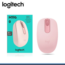 MOUSE LOGITECH M196 BLUETOOTH ROSE 1,000 DPI (PN:910-007458)