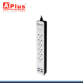SUPRESOR DE PICO WHITE A+ PLUS 6 TOMAS + 4 USB 3.0 CON CABLE DE 1.80 METROS (PN:GP-I-550/6P)