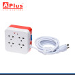 SUPRESOR DE PICO WHITE A+ PLUS 4 TOMAS + 4 USB 3.0 CON CABLE DE 1.20 METROS (PN:GP-PLUSEXT4*4)