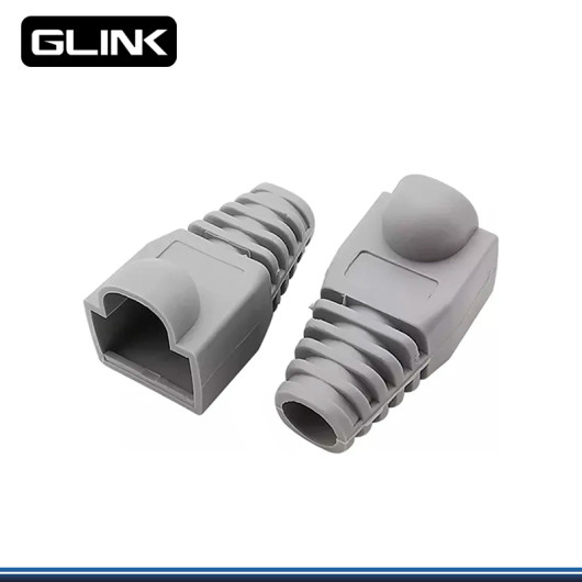 CAPUCHA PLASTICA GLINK RJ45 PLOMO x 100 UNIDADES EN BOLSA