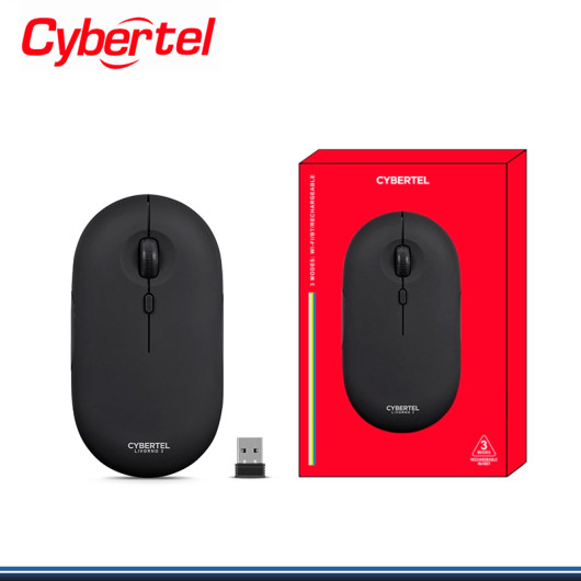 MOUSE CYBERTEL LIVORNO 3 CYB M502B-3M BLACK RECARGABLE CONEXION WIRELESS & BLUETOOTH MOUSE CYBERTEL LIVORNO 3 CYB M502B-3M BLACK RECARGABLE CONEXION WIRELESS & BLUETOOTH