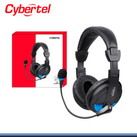 AUDIFONO CYBERTEL CYCLONE CYB H370B-U BLUE CON MICROFONO CONEXIÓN USB 2.1