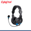 AUDIFONO CYBERTEL CYCLONE CYB H370B-U BLUE CON MICROFONO CONEXIÓN USB 2.1