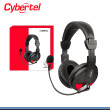 AUDIFONO CYBERTEL CYCLONE CYB H370R-U RED CON MICROFONO CONEXIÓN USB 2.1