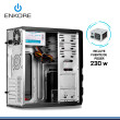 CASE ENKORE MISTIQUE ENK C2001 BLACK CON FUENTE 230W USB 2.0