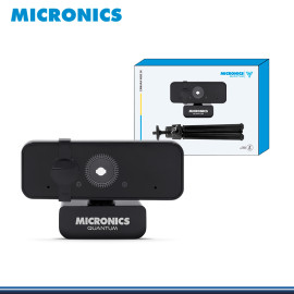 WEBCAM MICRONICS QUANTUM MIC W700 BLACK QHD 2K CONEXION USB + TRIPODE